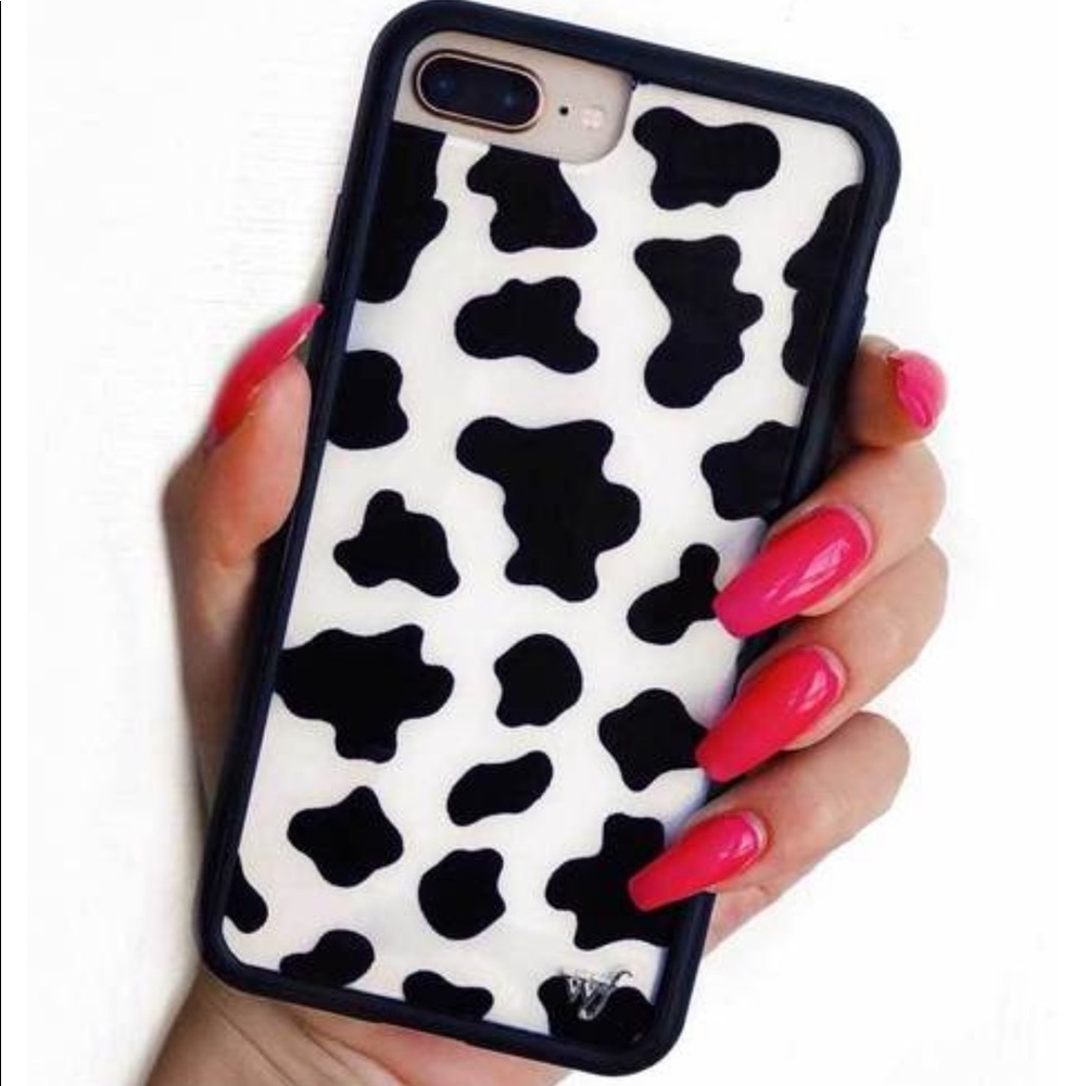 Wildflower iPhone 6/7/8 plus case Cow Print